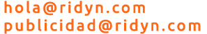 hola(AT)rydin(DOT)com / publicidad(AT)rydin(DOT)com